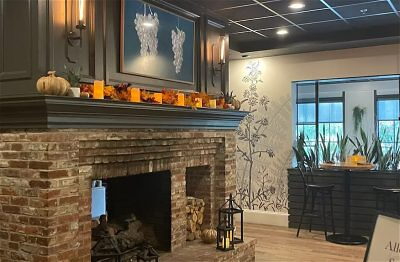 555 North fire place